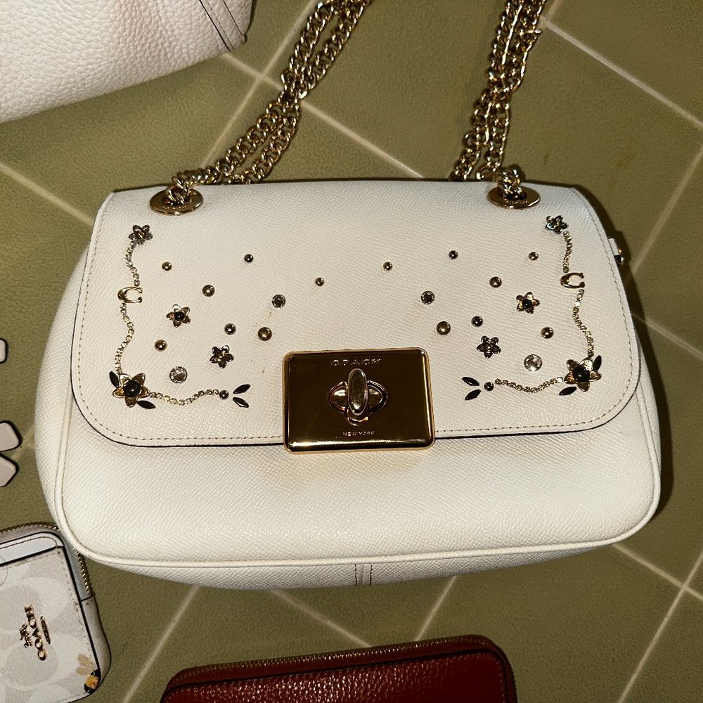 CASSIDY CROSSBOD w/ STARDUST CRYSTAL RIVETS